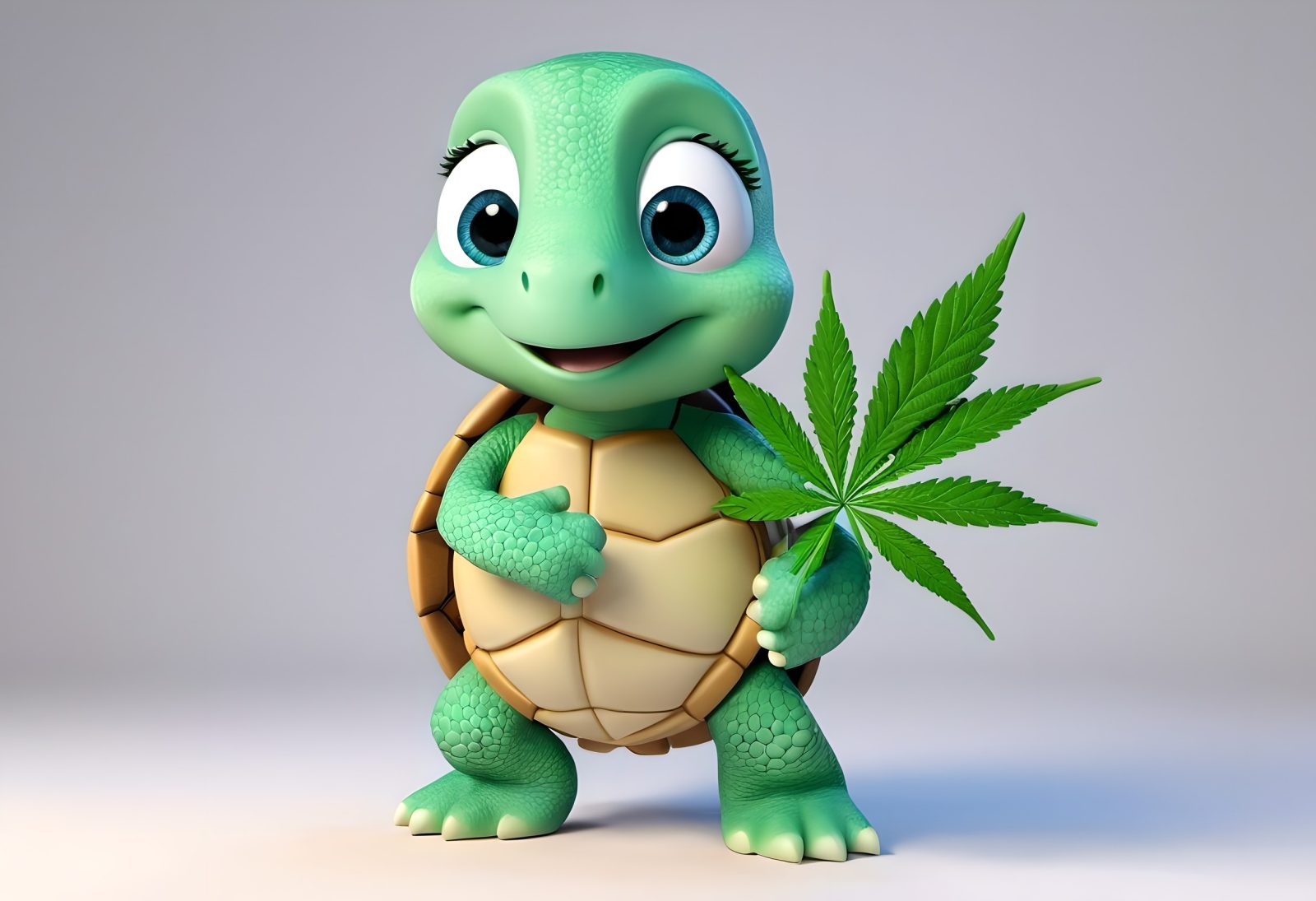 Turtle and Pot Leaf Cannabis books and stories for kids children and adults